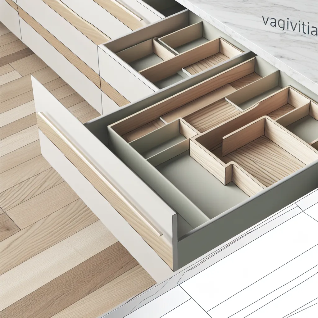 Elegant kitchen drawer organization